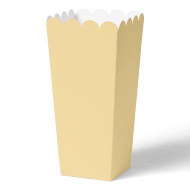 Modern Solid Yellow Simple Chic Elegant Favor Boxes