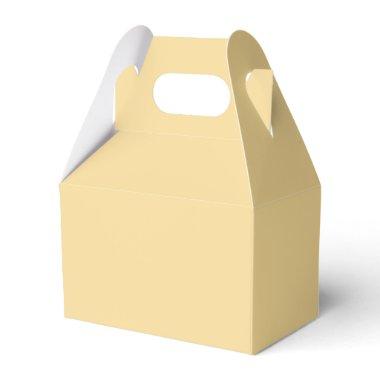 Modern Solid Yellow Simple Chic Elegant Favor Boxes