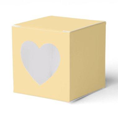 Modern Solid Yellow Simple Chic Elegant Favor Boxes