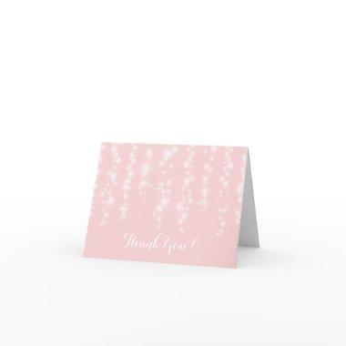 Modern Sparking twinkle lights Thank You Note Invitations