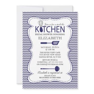 Modern Stock the Kitchen Bridal Shower Invitations