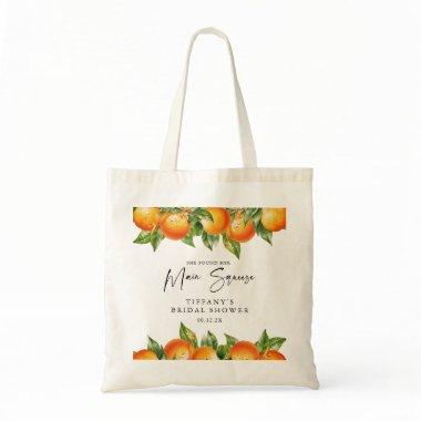 Modern Summer Oranges Citrus  Tote Bag
