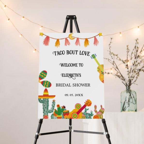 Modern Taco Bout Love Bridal Shower Party Welcome Foam Board
