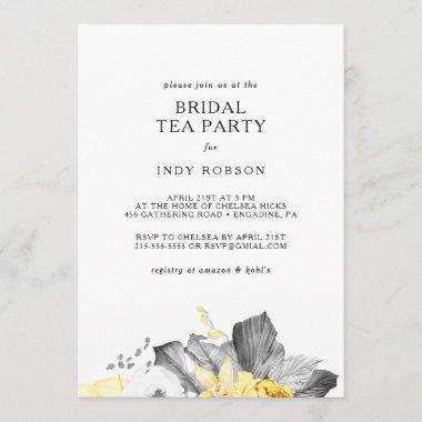 Modern Tropical Bridal Tea Party Invitations