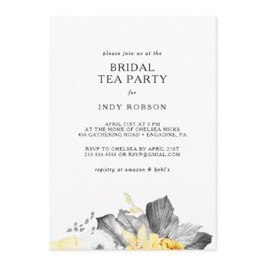 Modern Tropical Bridal Tea Party Invitations