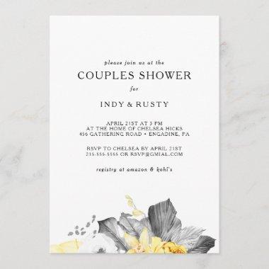 Modern Tropical Couples Shower Invitations