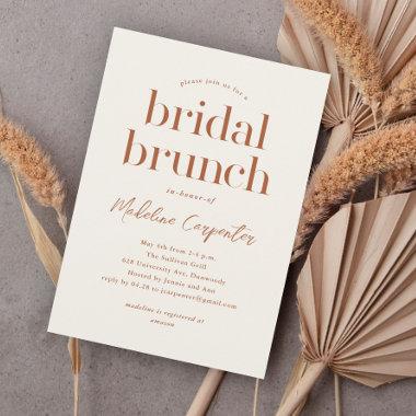 Modern Type Boho Bridal Brunch