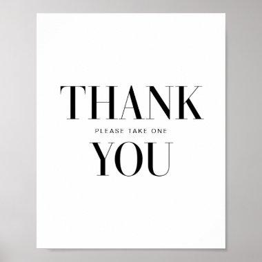 Modern Typography Bold Thank You Sign
