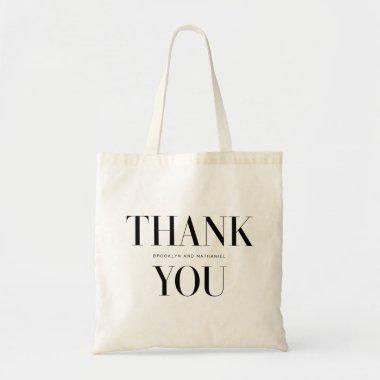 Modern Typography Bold Thank You Tote Bag