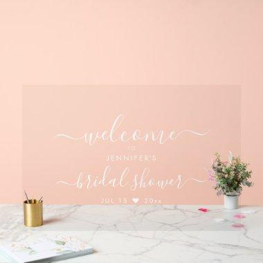 Modern Typography  Welcome White Acrylic Sign