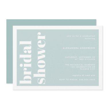 Modern Typography Mint Turquoise