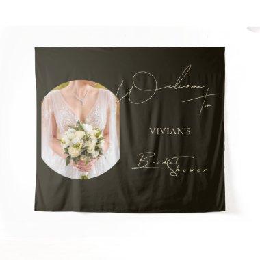Modern Typography Photo  Welcome Tapestry