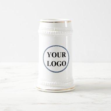 Modern Unique Personalized Birthday Add Your Logo Beer Stein