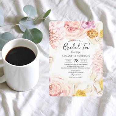 Modern Watercolor Colorful Floral Frame