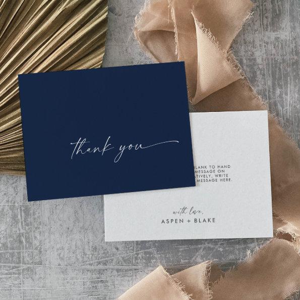 Modern Watercolor Coordinate | Blue Thank You Invitations
