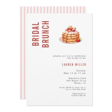 Modern watercolor Pancakes Bridal Brunch Shower