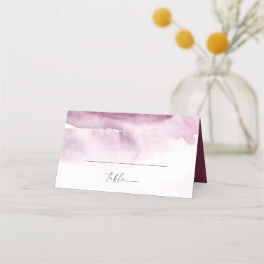 Modern Watercolor | Red Folded Wedding Place
