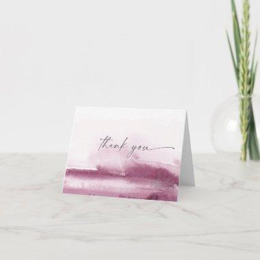 Modern Watercolor | Red Thank You Invitations