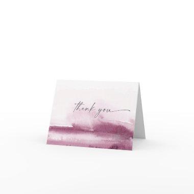 Modern Watercolor | Red Thank You Invitations