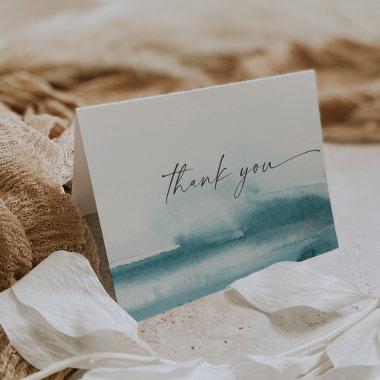 Modern Watercolor | Teal Thank You Invitations