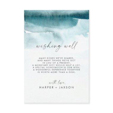 Modern Watercolor | Teal Wedding Wishing Well