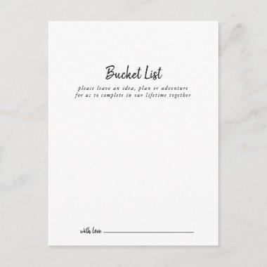 Modern Wedding Bucket List Invitations