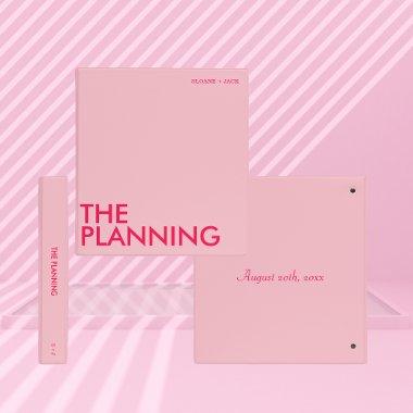 Modern Wedding Planning Binder | Light Pink