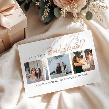 Modern Will You Be My Bridesmaid? | Photo Collage