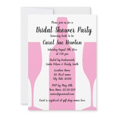 Modern winery vineyard bridal shower party Invitations