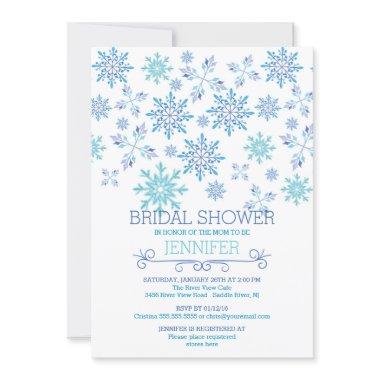 Modern Winter Snowflakes Wedding