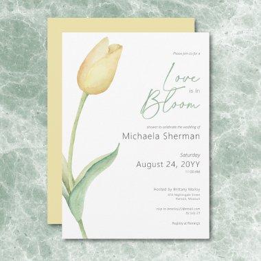 Modern Yellow Tulip Love In Bloom Shower