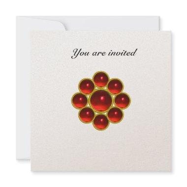 MON ruby white gold Invitations