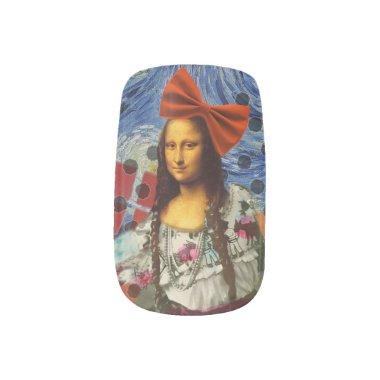 Mona Lisa Romantic Funny Colorful Artwork Minx Nail Art