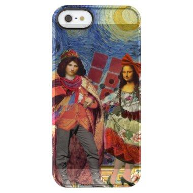 Mona Lisa Romantic Funny Colorful Artwork Clear iPhone SE/5/5s Case