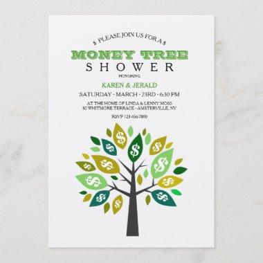 Money Tree Shower Invitations