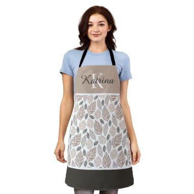 Monogram All-Over Print Apron