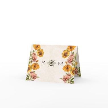 Monogram Bumble Bee Thank You