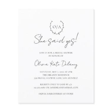 Monogram Elegant Budget  Flyer