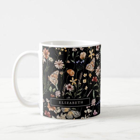 Monogram Floral Mug