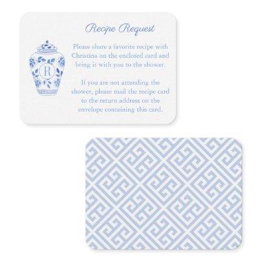 Monogram Ginger Jar Recipe Request  Enclosure