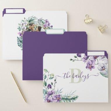 Monogrammed File Folders