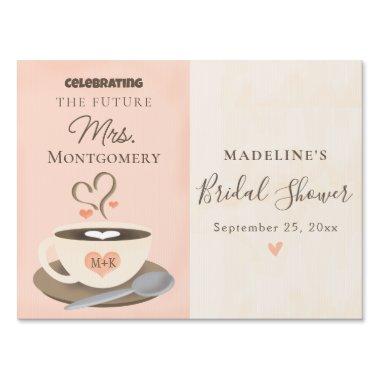 Monogrammed Future Mrs Coffee  Sign
