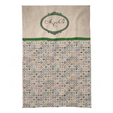 Monogrammed Hand Towels template