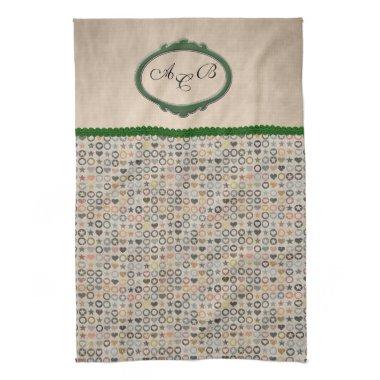 Monogrammed Hand Towels template