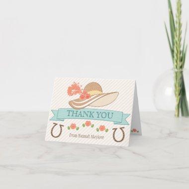 MONOGRAMMED KENTUCKY DERBY THEMED THANK YOU