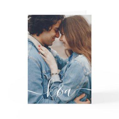 Monogrammed Photo Greeting