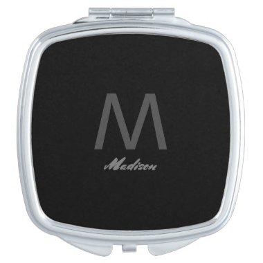 Monograms Bridesmaid Groomsmen Wedding Gift Favor Compact Mirror
