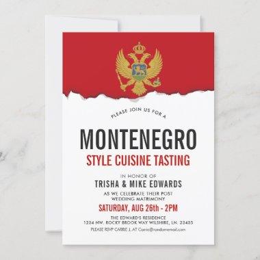 Montenegro Cuisine | Party Flag Invite