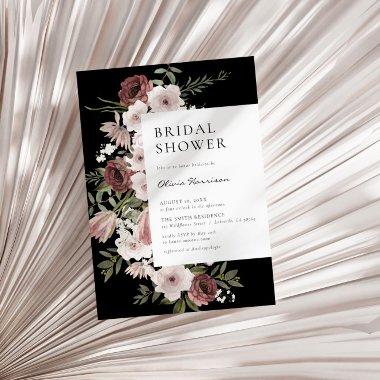Moody Dusty Rose Floral