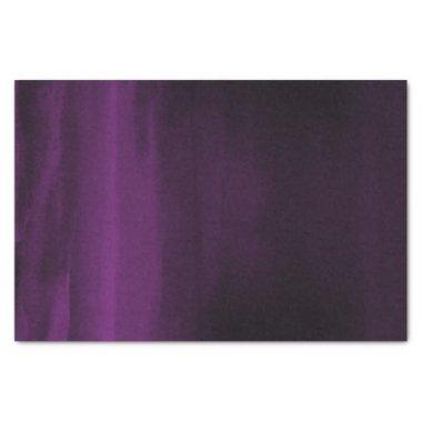 Moody Purple Plum Modern Watercolor Chic Elegant Tissue Paper